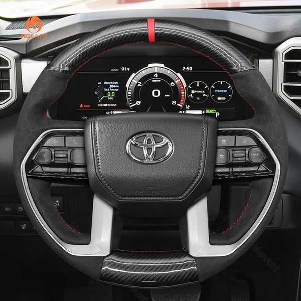 Car Steering Wheel Cover for Toyota Tacoma Tundra Sequoia from Mewant
