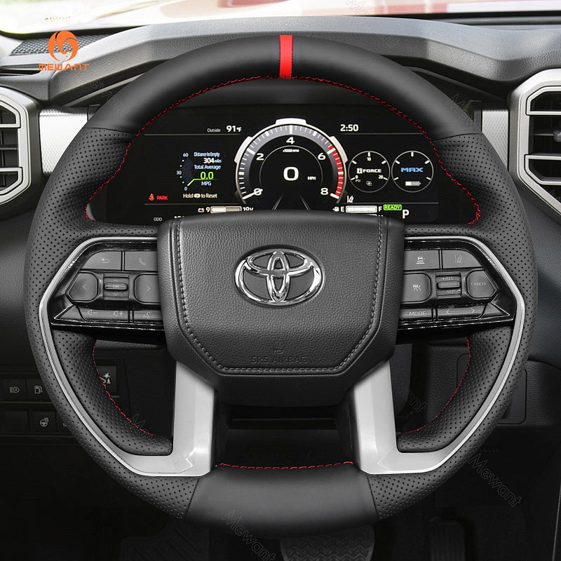 Car Steering Wheel Cover for Toyota Tacoma Tundra Sequoia from Mewant