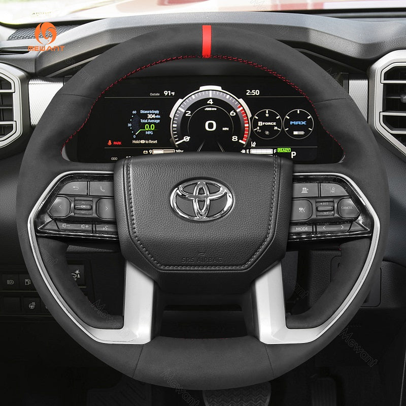 Car Steering Wheel Cover for Toyota Tacoma Tundra Sequoia from Mewant