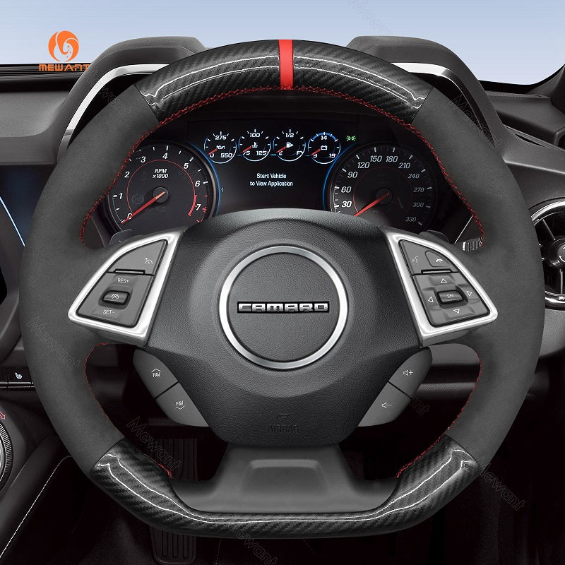 Mewant Car Steering Wheel Cover for Chevrolet (Chevy) Camaro 2016-2024