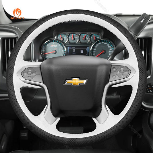 Mewant Auto-Lenkradbezug für Chevrolet (Chevy) Silverado 1500 2500 3500 4500HD 5500HD 6500HD Suburban Tahoe, Lenkradbezug