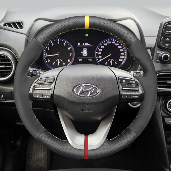 Mewant Auto Lenkradbezug für Hyundai Elantra GT Veloster Lenkungsabdeckung