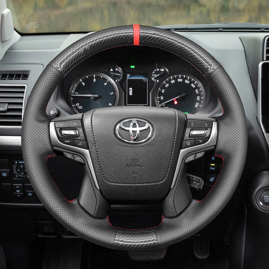 Car Steering Wheel Cover for Toyota Land Cruiser 200 Series (J200) 150 Series (J150) from Mewant