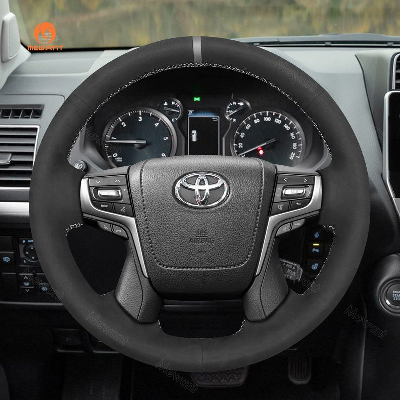 Car Steering Wheel Cover for Toyota Land Cruiser 200 Series (J200) 150 Series (J150) from Mewant