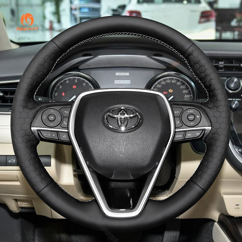 Mewant® Alcantara Car Steering Wheel Cover for Toyota Corolla RAV4 Camry Avalon
