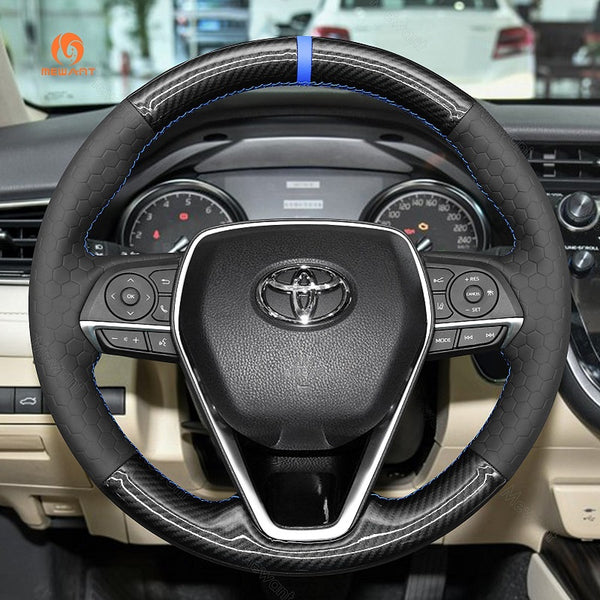 Mewant® Alcantara Car Steering Wheel Cover for Toyota Corolla RAV4 Camry Avalon