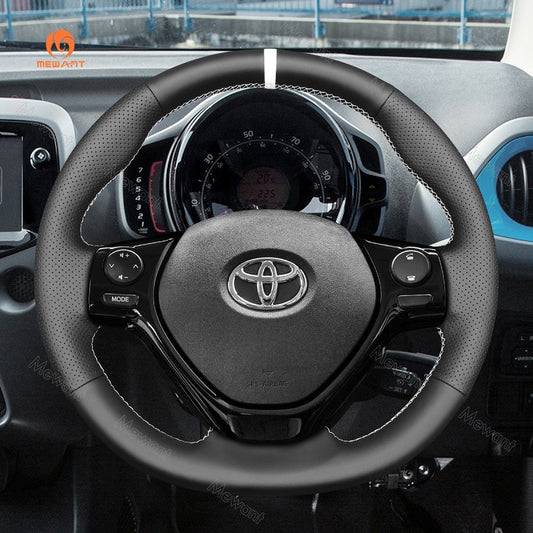 Car Steering Wheel Cover for Toyota Aygo 2 2014-2021 from Mewant