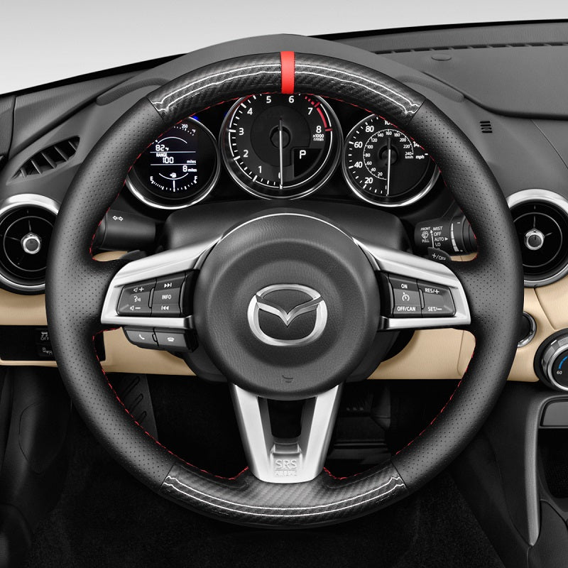 Mewant Car Steering Wheel Cover for Mazda MX-5 2016-2023