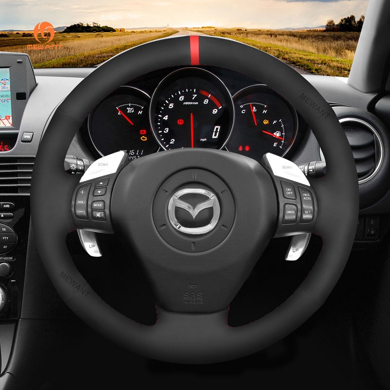 Car Steering Wheel Cover for Mazda RX-8 RX8 2004-2008 from Mewant Car Steering Wheel Wrap