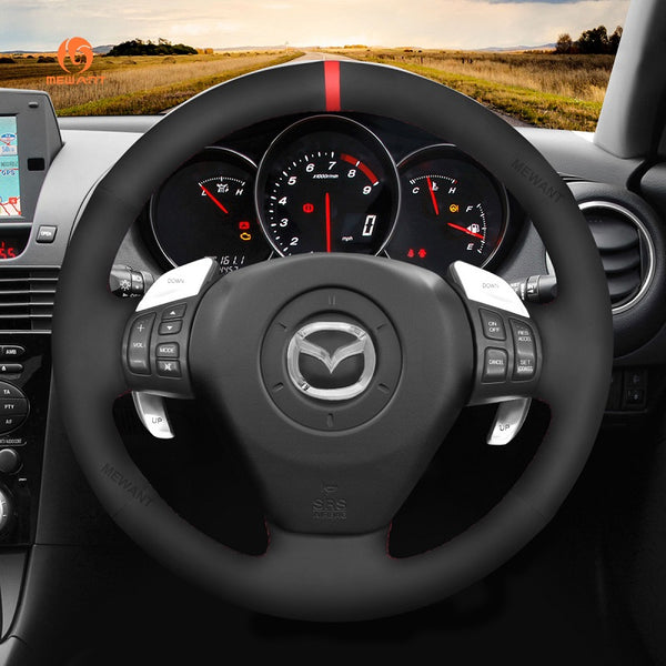 Car Steering Wheel Cover for Mazda RX-8 RX8 2004-2008 from Mewant Car Steering Wheel Wrap