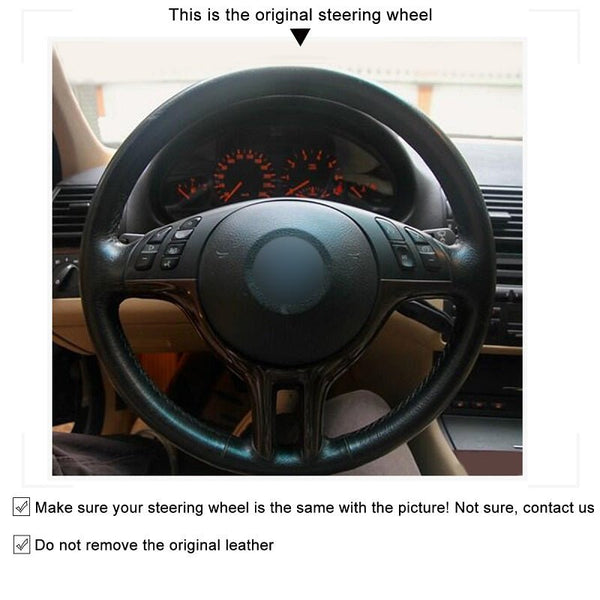 Mewant® Alcantara Car Steering Wheel for 3 Series E46 (Sedan/Touring) 2000 - 2004 - SteeringCover