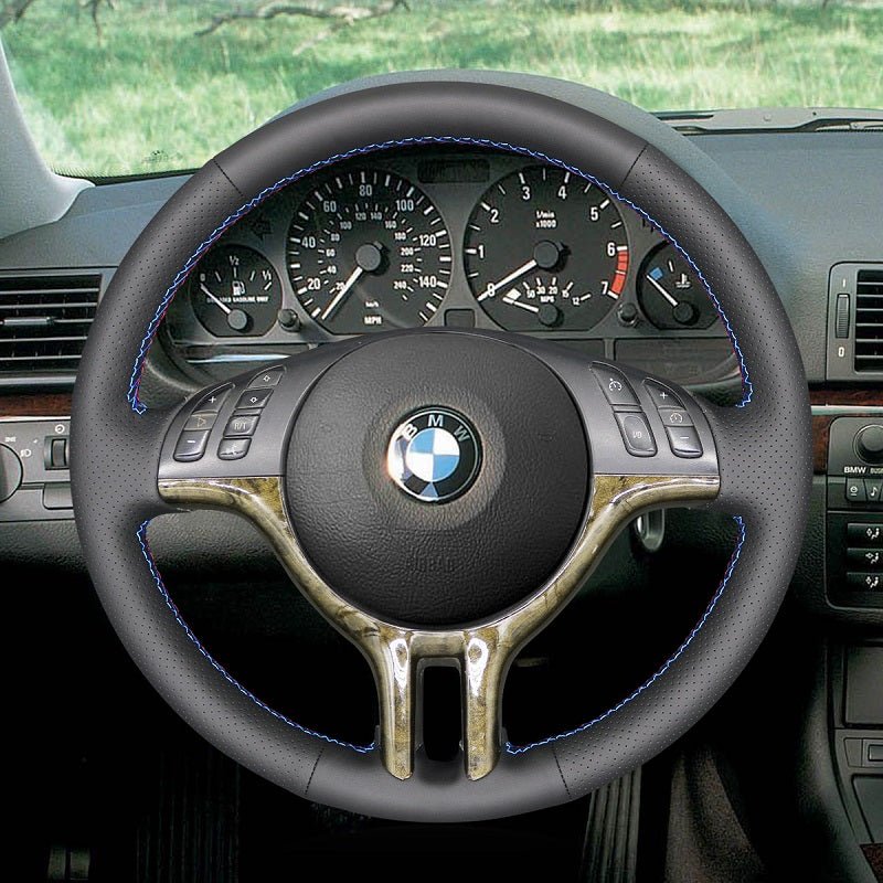 Mewant® Alcantara Car Steering Wheel for 3 Series E46 (Sedan/Touring) 2000 - 2004 - SteeringCover