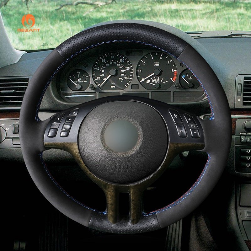 Mewant® Alcantara Car Steering Wheel for 3 Series E46 (Sedan/Touring) 2000 - 2004 - SteeringCover