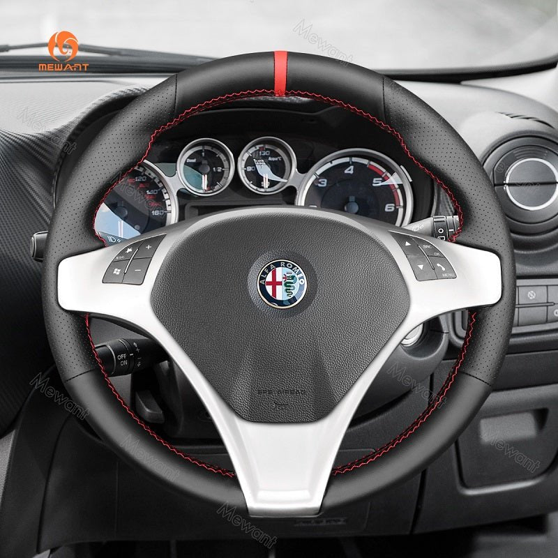 Mewant® Alcantara Car Steering Wheel for Alfa Romeo Giulietta 2010 - 2014 / MiTo 2008 - 2015 - SteeringCover