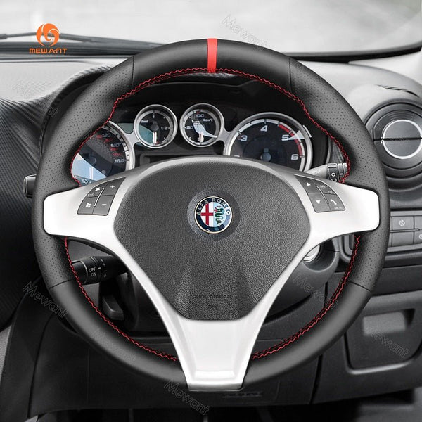 Mewant® Alcantara Car Steering Wheel for Alfa Romeo Giulietta 2010 - 2014 / MiTo 2008 - 2015 - SteeringCover