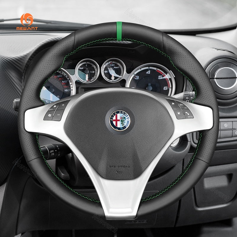 Mewant® Alcantara Car Steering Wheel for Alfa Romeo Giulietta 2010 - 2014 / MiTo 2008 - 2015 - SteeringCover