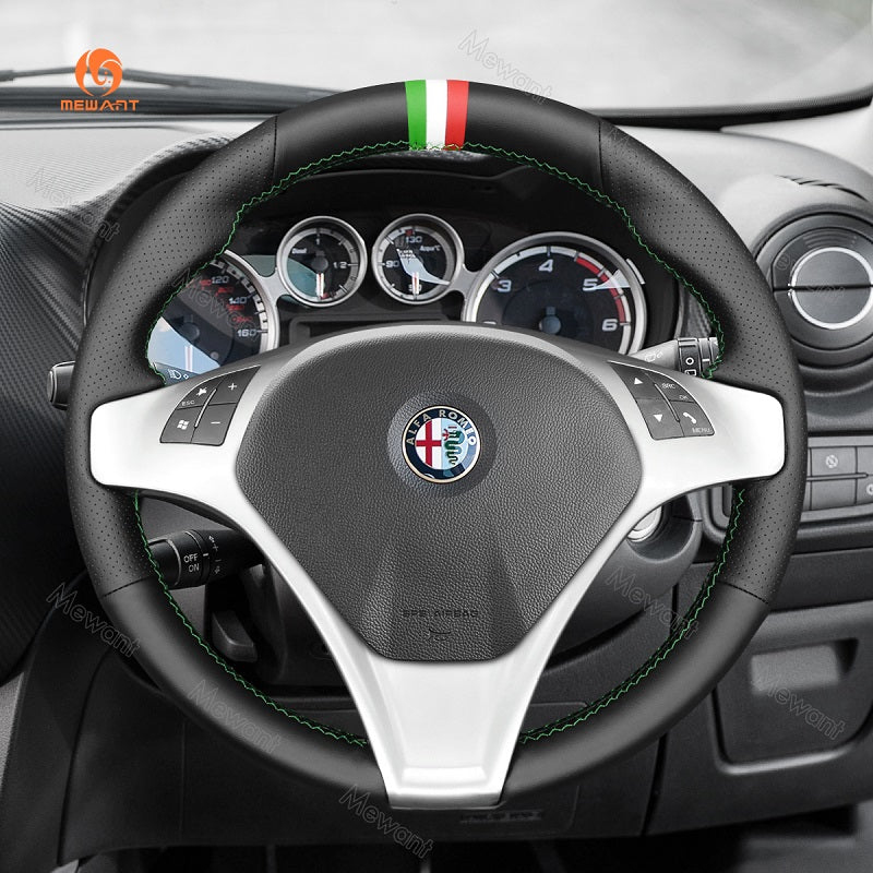 Mewant® Alcantara Car Steering Wheel for Alfa Romeo Giulietta 2010 - 2014 / MiTo 2008 - 2015 - SteeringCover