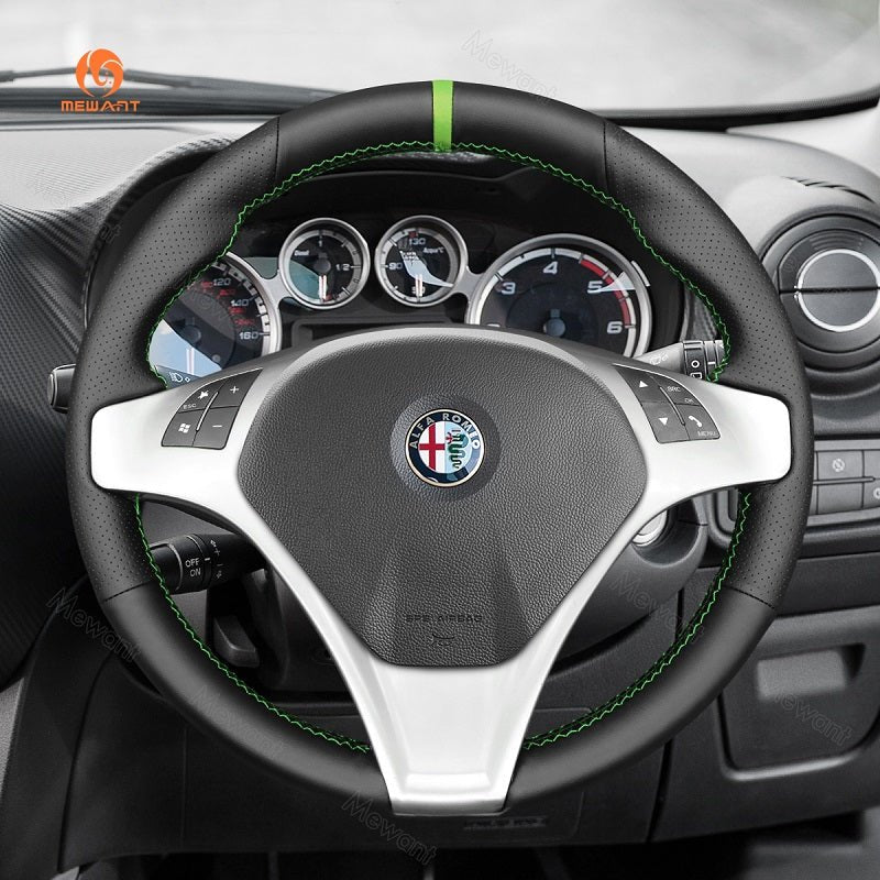 Mewant® Alcantara Car Steering Wheel for Alfa Romeo Giulietta 2010 - 2014 / MiTo 2008 - 2015 - SteeringCover