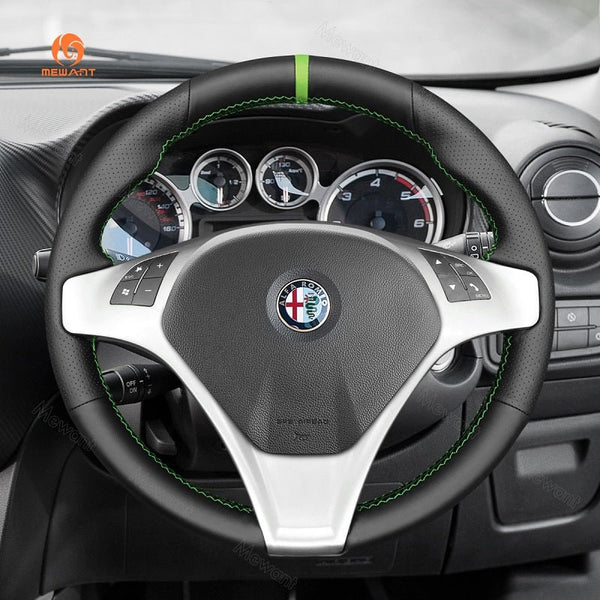 Mewant® Alcantara Car Steering Wheel for Alfa Romeo Giulietta 2010 - 2014 / MiTo 2008 - 2015 - SteeringCover