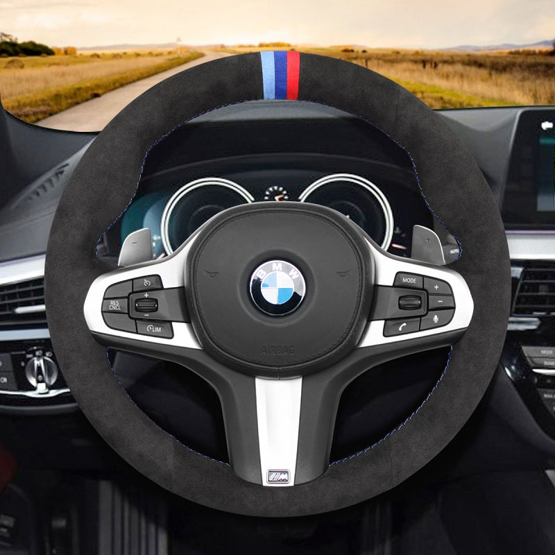 Mewant® Alcantara Car Steering Wheel Cover for BMW G20 F44 G22 G26 G30 G32 G11 G14 G15 G16 G01 G02 G05 G06 G07 G29