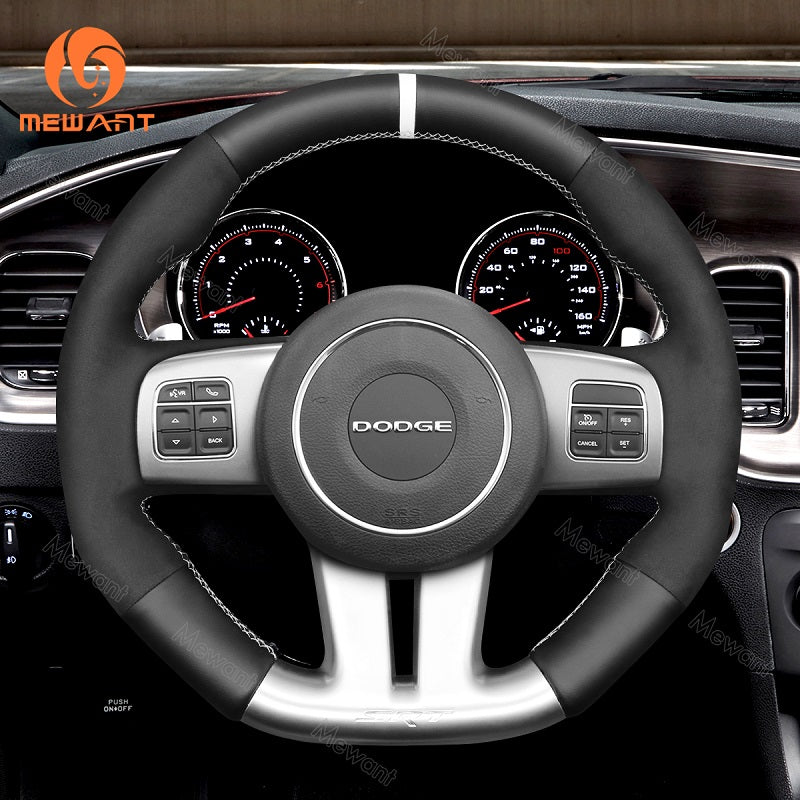 Mewant Steering Wheel Cover for Dodge Challenger (SRT)  Charger (SRT)