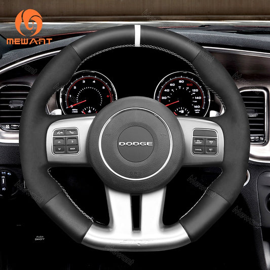 Mewant Steering Wheel Cover for Dodge Challenger (SRT)  Charger (SRT)