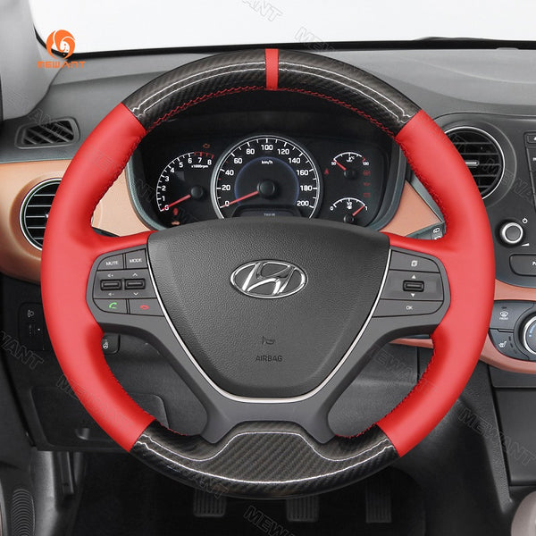 Mewant Car Steering Wheel Cover for Hyundai i10 2013-2020 / i20 2015-2020