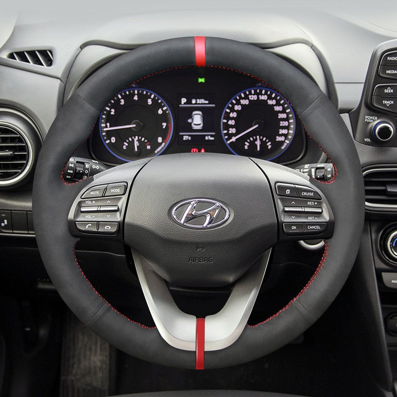Mewant Auto Lenkradbezug für Hyundai Elantra GT Veloster Lenkungsabdeckung