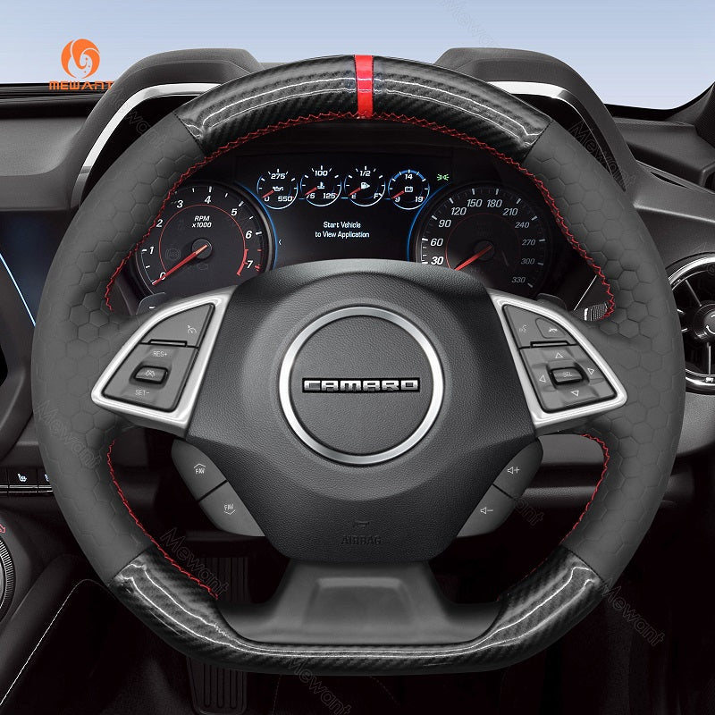 Mewant Car Steering Wheel Cover for Chevrolet (Chevy) Camaro 2016-2024