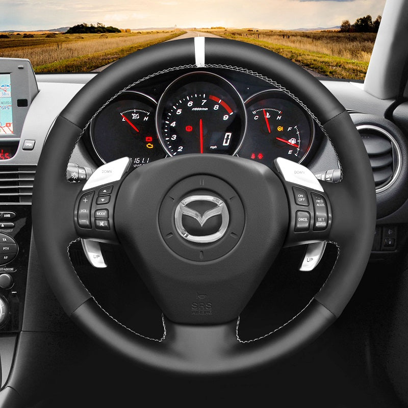Car Steering Wheel Cover for Mazda RX-8 RX8 2004-2008 from Mewant Car Steering Wheel Wrap