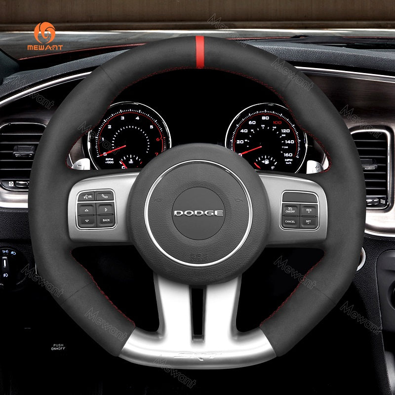 Mewant Steering Wheel Cover for Dodge Challenger (SRT)  Charger (SRT)