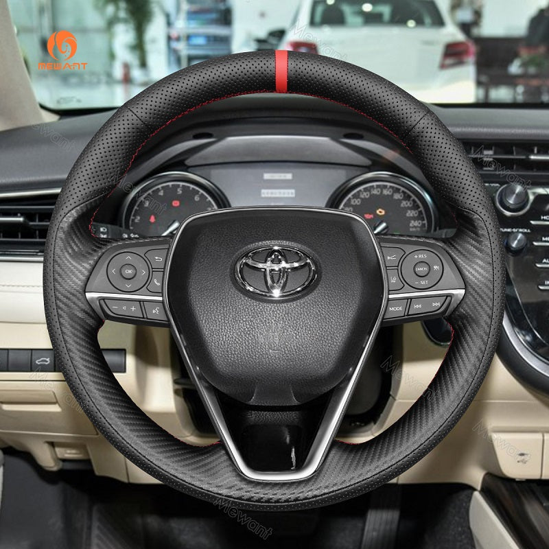 Mewant® Alcantara Car Steering Wheel Cover for Toyota Corolla RAV4 Camry Avalon