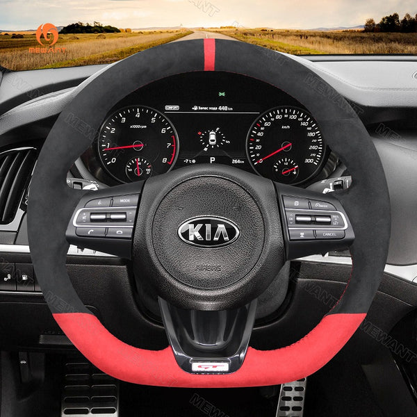 Mewant® Alcantara Car Steering Wheel Cover for Kia Stinger 2017-2022