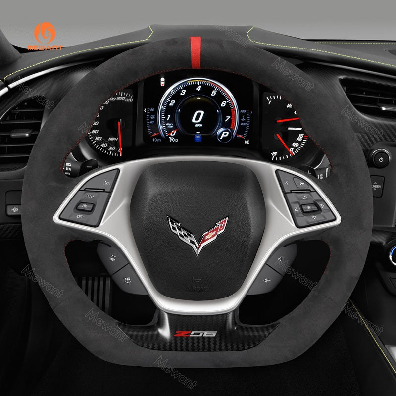 Mewant® Alcantara Auto-Lenkradbezug für Chevrolet (Chevy) Corvette C7