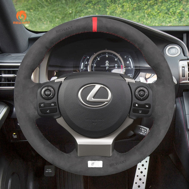 Mewant® Alcantara-Lenkradbezug für Lexus IS200t 2016 2017 IS250 2014 2015 IS300 IS350 IS F-Sport Lexus RC 300