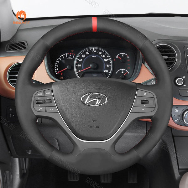 Mewant Car Steering Wheel Cover for Hyundai i10 2013-2020 / i20 2015-2020