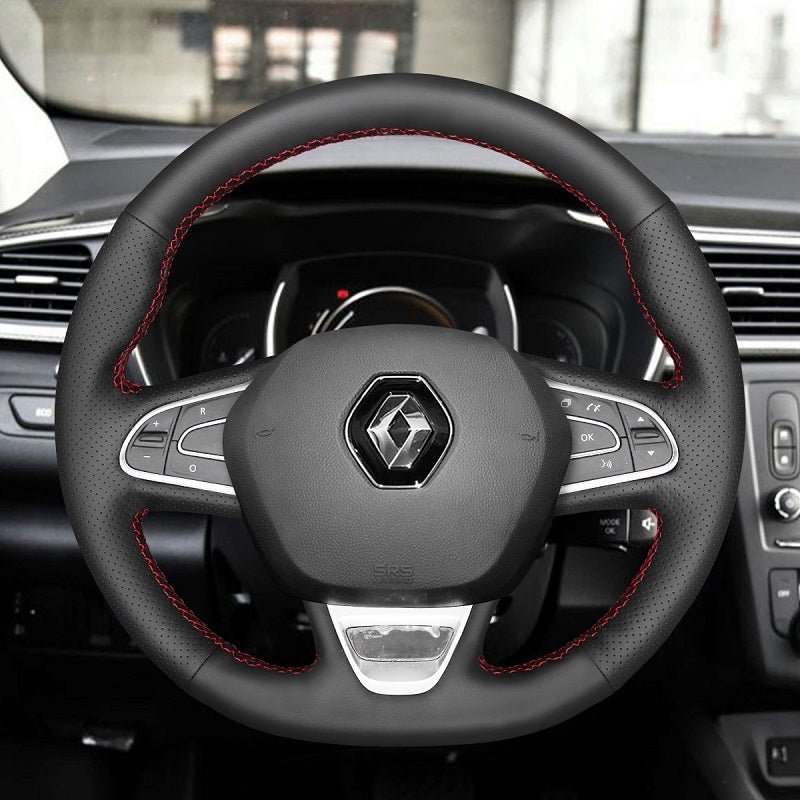 Hand Stitch Car Steering Wheel Cover for Renault Megane 4 Scenic 4 (Grand Scenic) Kadjar Koleos Talisman Espace from Mewant