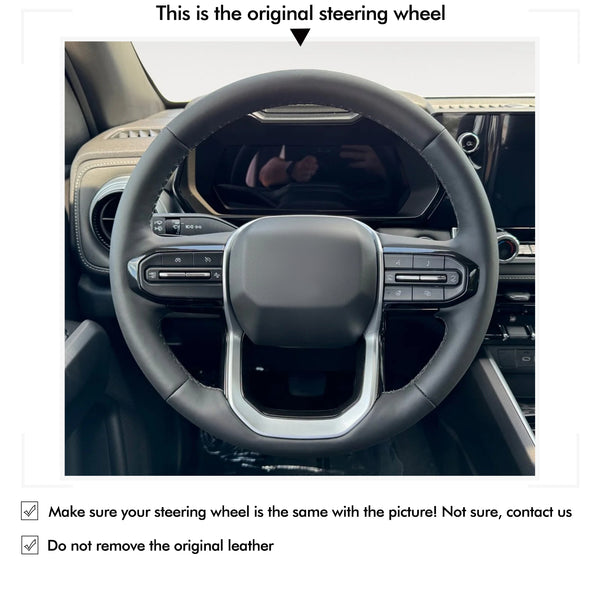 Mewant Car Steering Wheel Cover for Chevrolet (Chevy) Colorado 2023-2024 Steering Cover