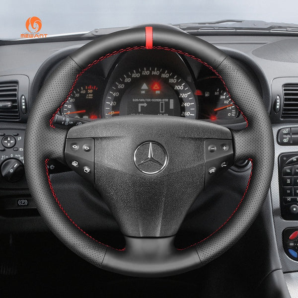 Hand Stitch Car Steering Wheel Cover for Mercedes-Benz C-Class W203 Kompressor from Mewant