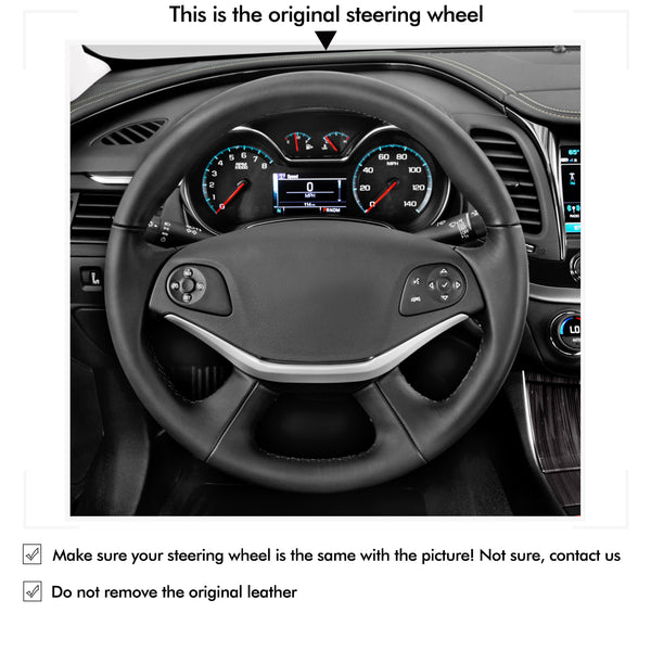 Mewant Car Steering Wheel Cover for Chevrolet Impala 2014-2020 Steering Cover