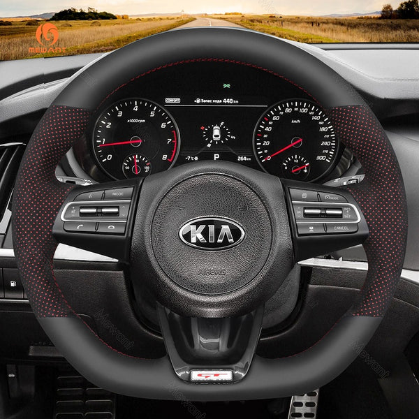 Mewant® Alcantara Car Steering Wheel Cover for Kia Stinger 2017-2022