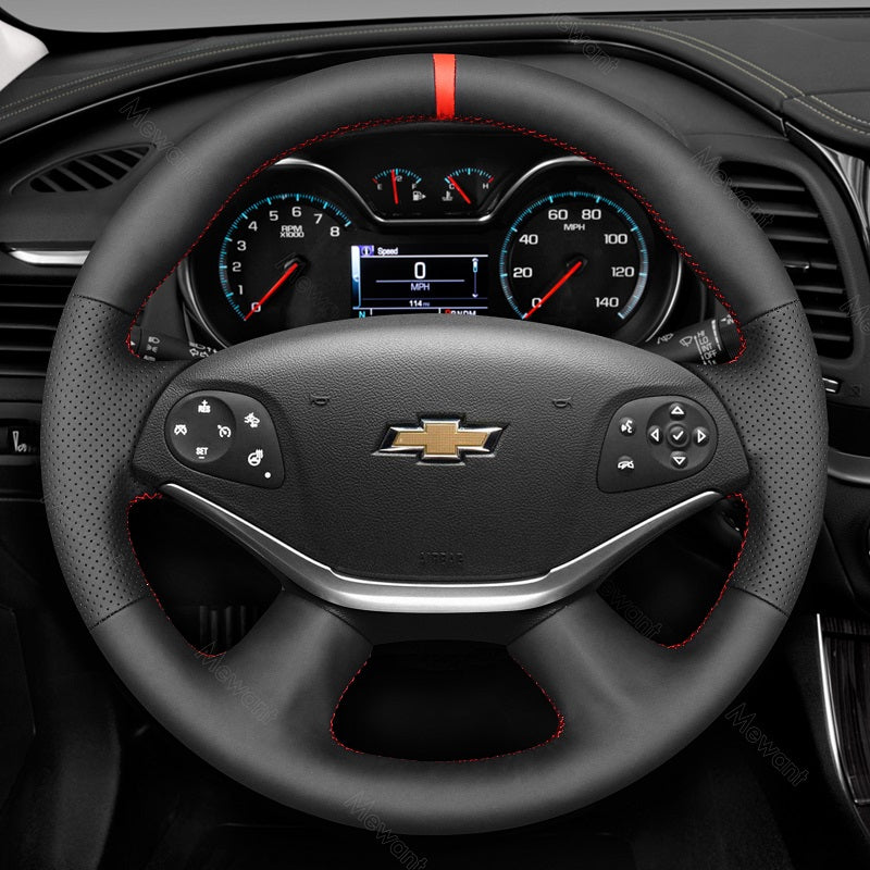 Mewant Car Steering Wheel Cover for Chevrolet Impala 2014-2020 Steering Cover