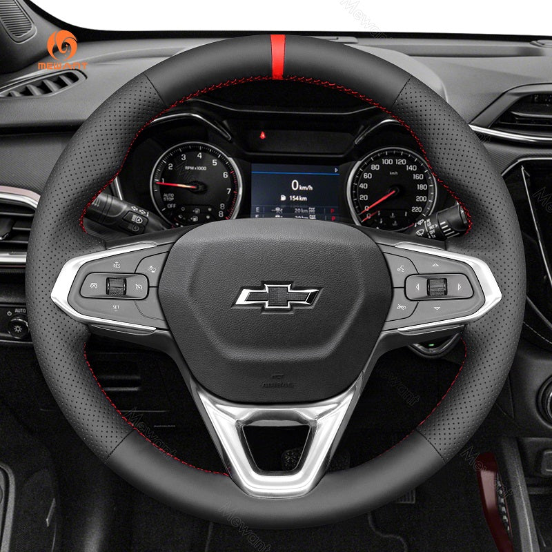 Mewant Car Steering Wheel Cover for Chevrolet(Chevy) Bolt EUV EV TrailBlazer Trax Steering Cover
