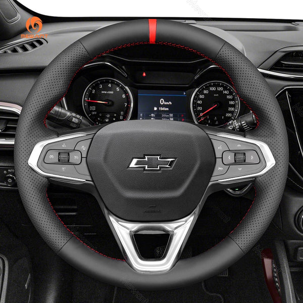 Mewant Car Steering Wheel Cover for Chevrolet(Chevy) Bolt EUV EV TrailBlazer Trax Steering Cover