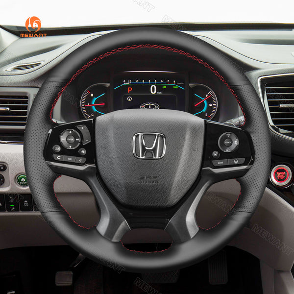 Car Steering Wheel Cover for Honda Pilot Passport Odyssey Ridgeline from Mewant