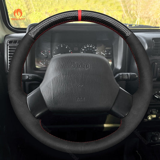 Hand Stitch Car Steering Wheel Cover Jeep Wrangler TJ Cherokee XJ from Mewant