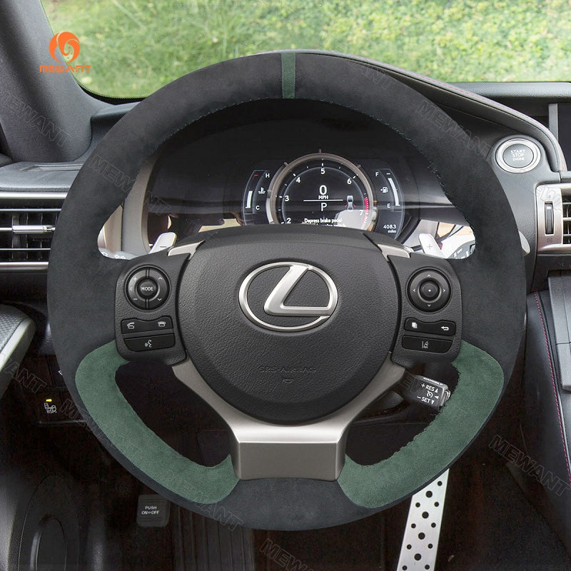 Mewant® Alcantara-Lenkradbezug für Lexus IS200t 2016 2017 IS250 2014 2015 IS300 IS350 IS F-Sport Lexus RC 300