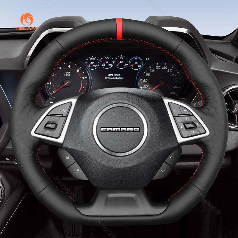Mewant Car Steering Wheel Cover for Chevrolet (Chevy) Camaro 2016-2024