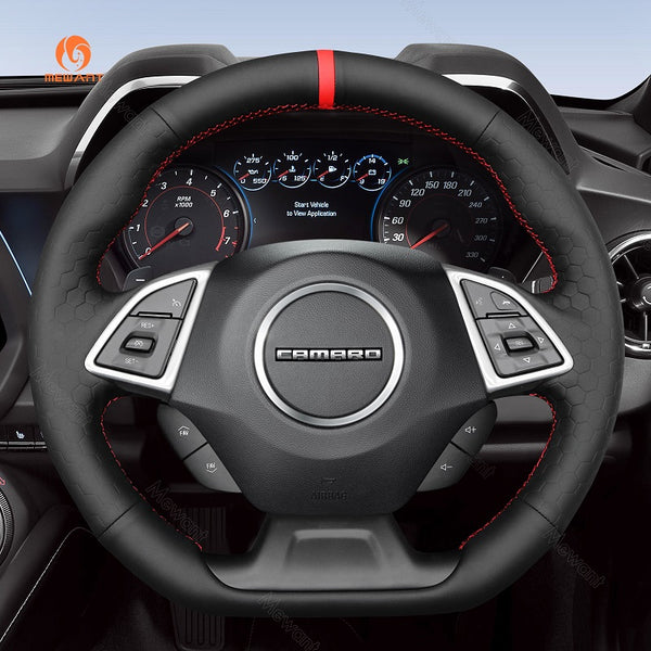 Mewant Car Steering Wheel Cover for Chevrolet (Chevy) Camaro 2016-2024