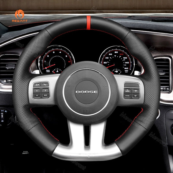 Mewant Steering Wheel Cover for Dodge Challenger (SRT)  Charger (SRT)